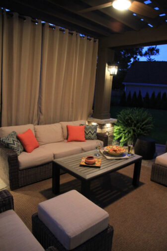 Night Light Outdoor Table Couch